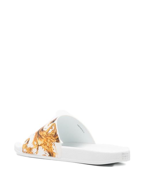 Ciabatta uomo con stampa barocca Versace jeans Couture | 80YA3SQ4ZS365G03